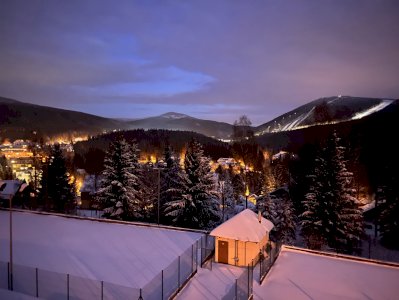 Panorama Harrachov Sachrův kopec